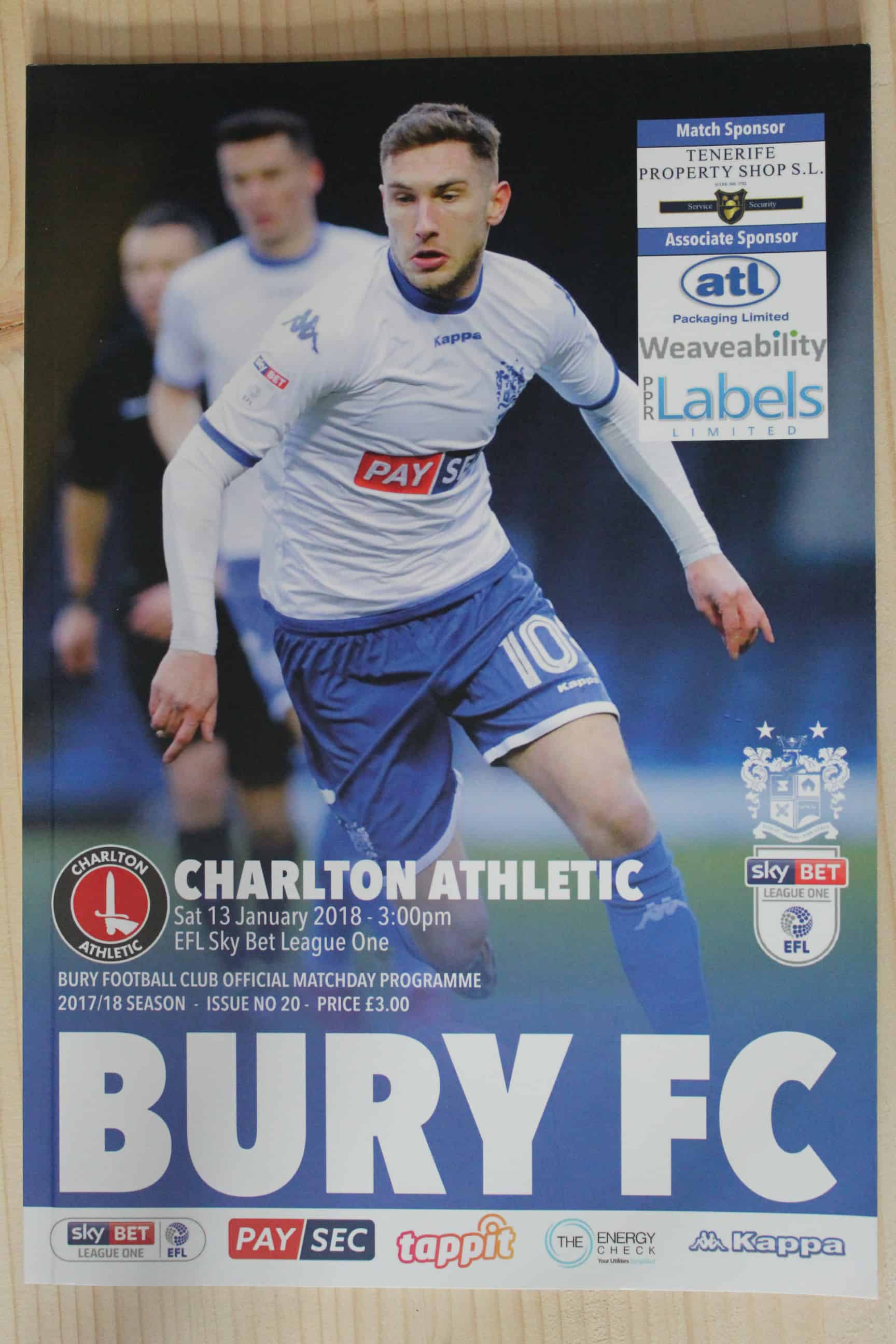 Bury FC v Charlton Athletic FC